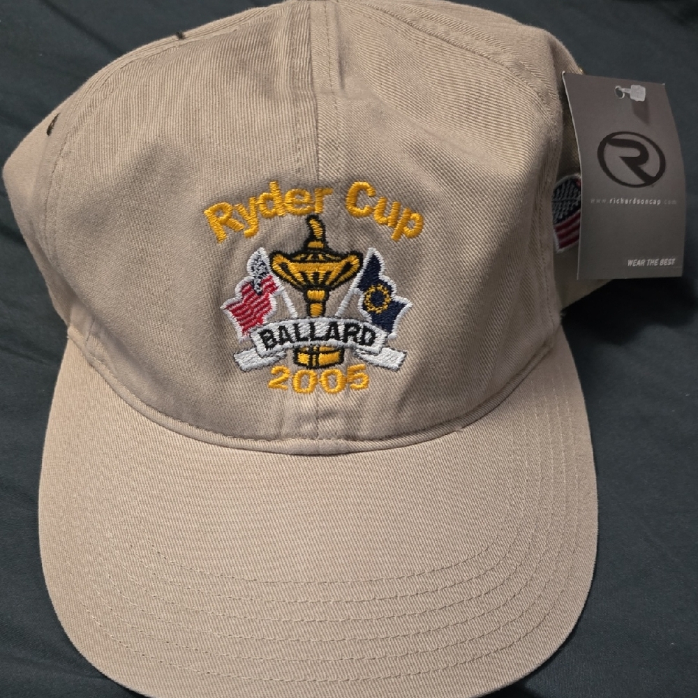 2005 Ballard Ryder Cup Beige Richardson Hat NWT